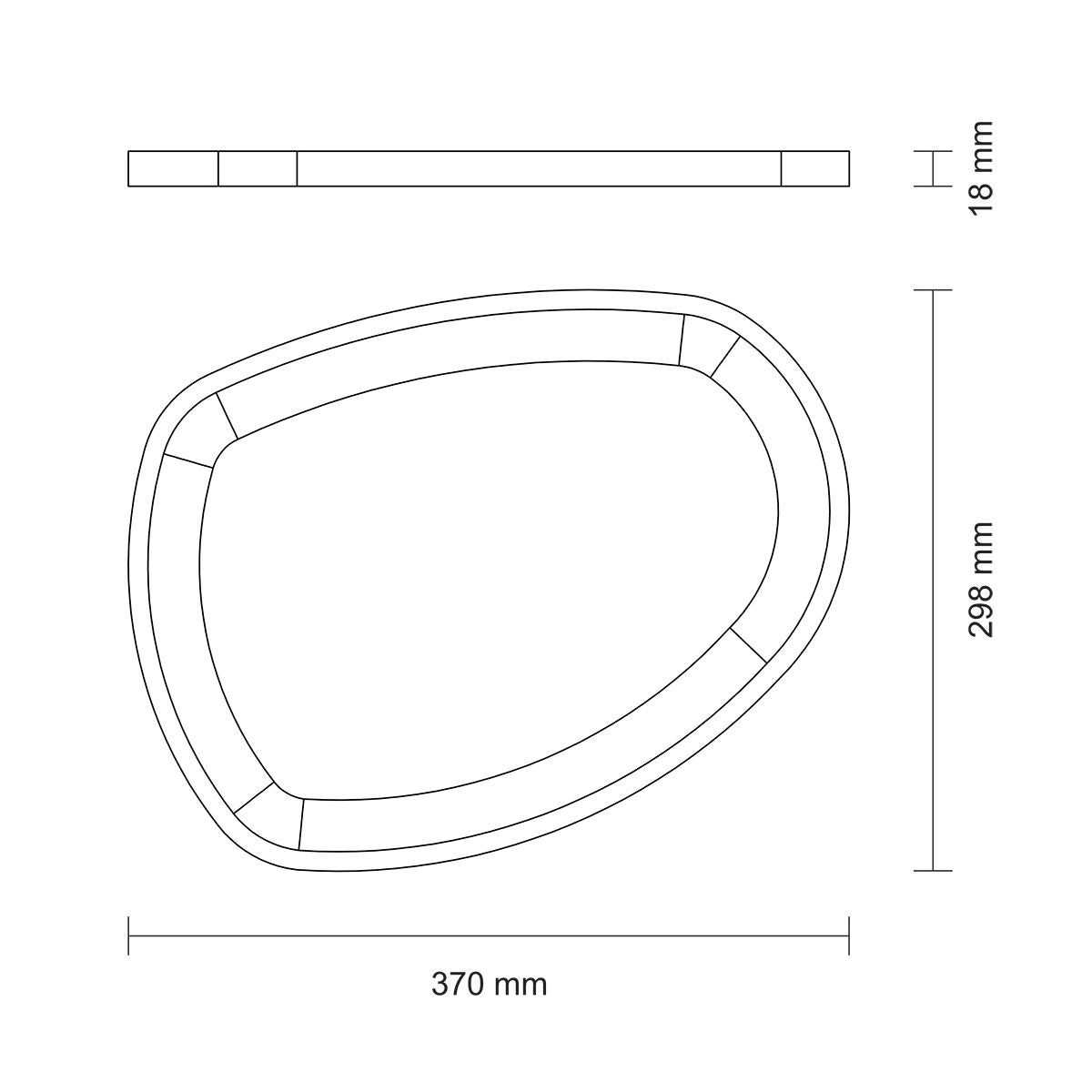 Tramontina Tabla de Madera Teca Churrasco Premium 37 x 30 cm