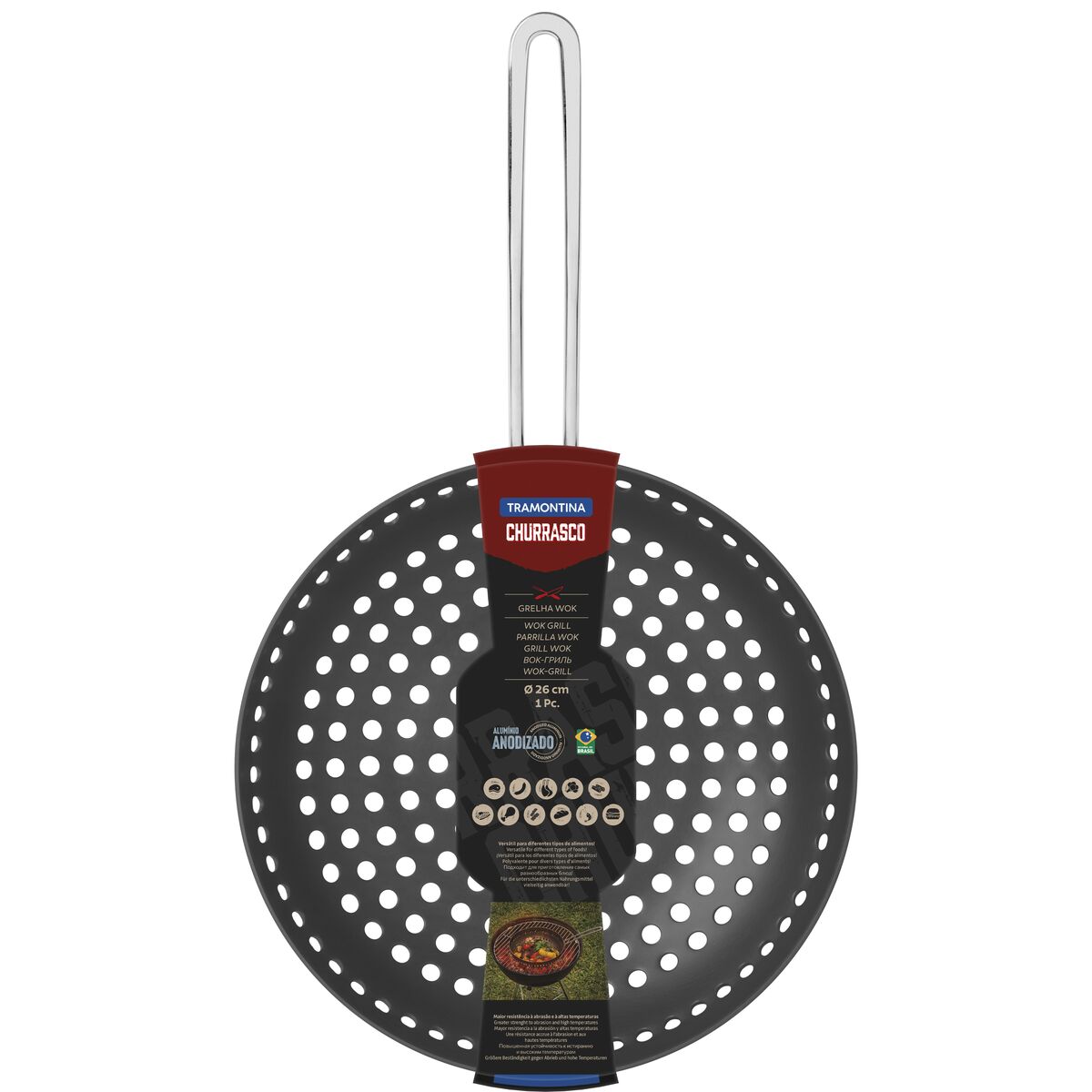 Tramontina Wok / Sartén en Aluminio Anodizado 26 cm