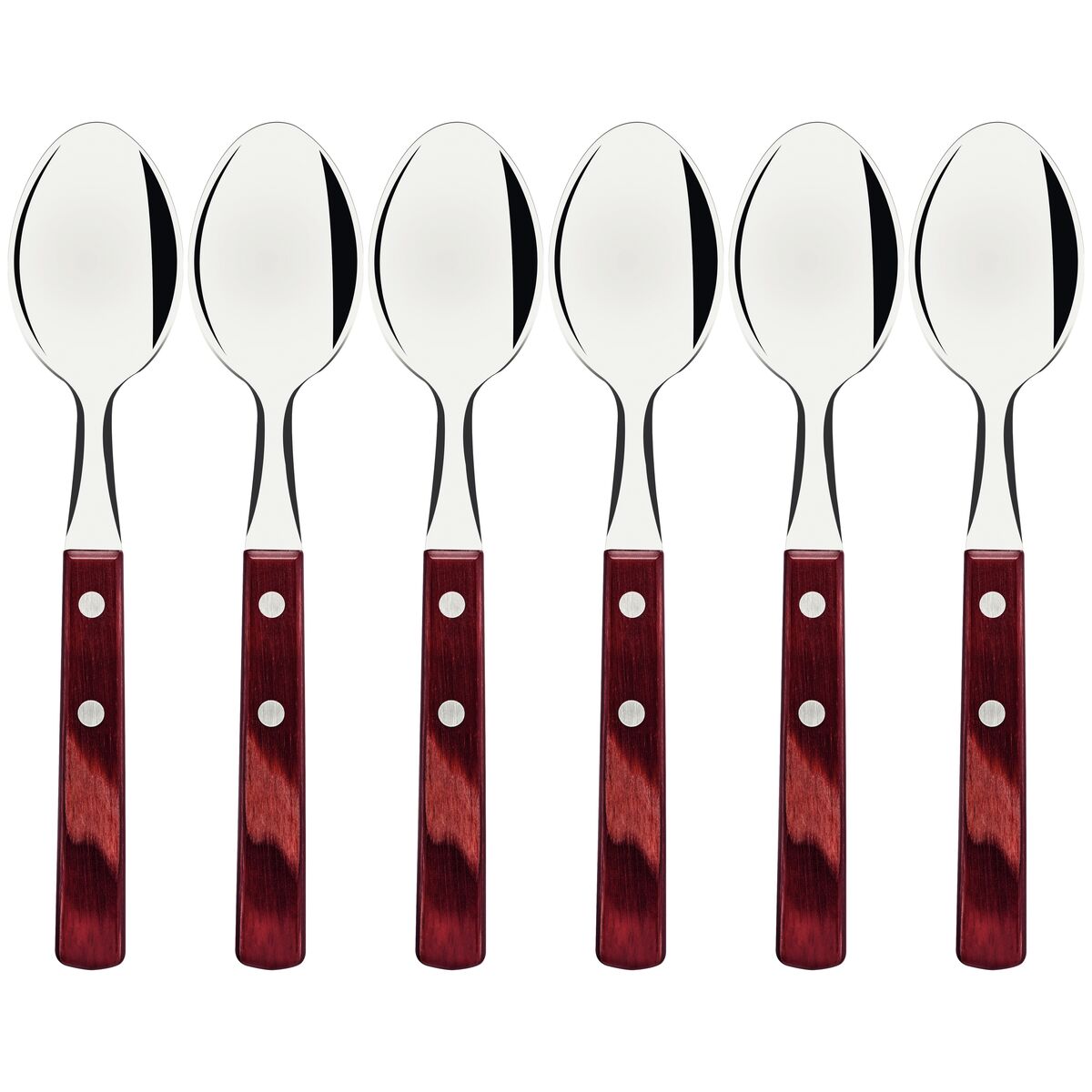 Tramontina Juego de Cucharas de Mesa Polywood Rojo 6 piezas