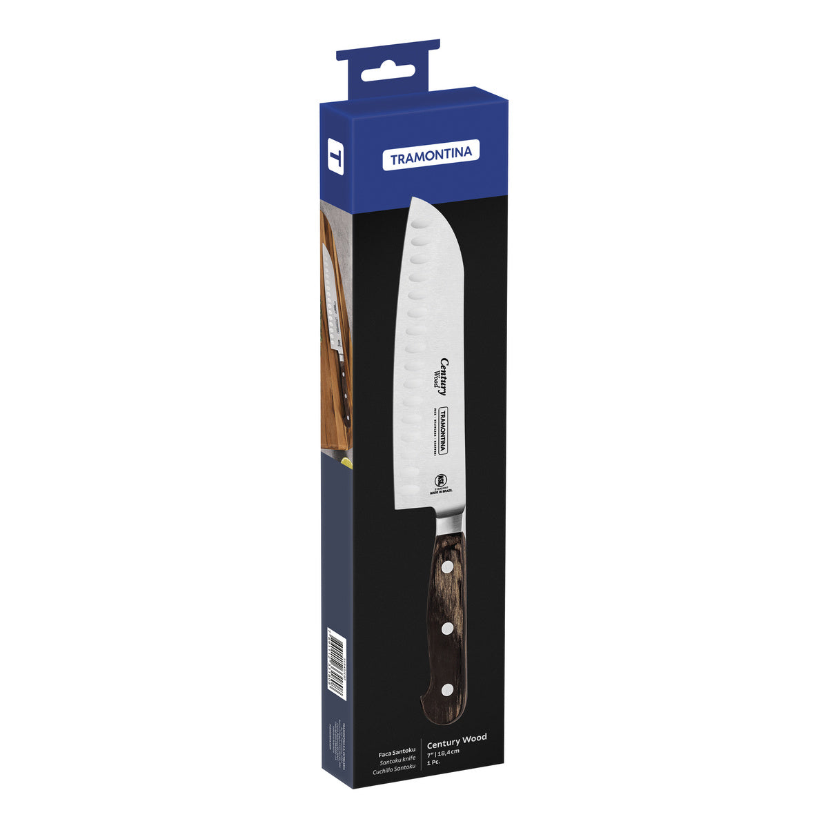 Tramontina Cuchillo Santoku Century Wood NSF 18 cm