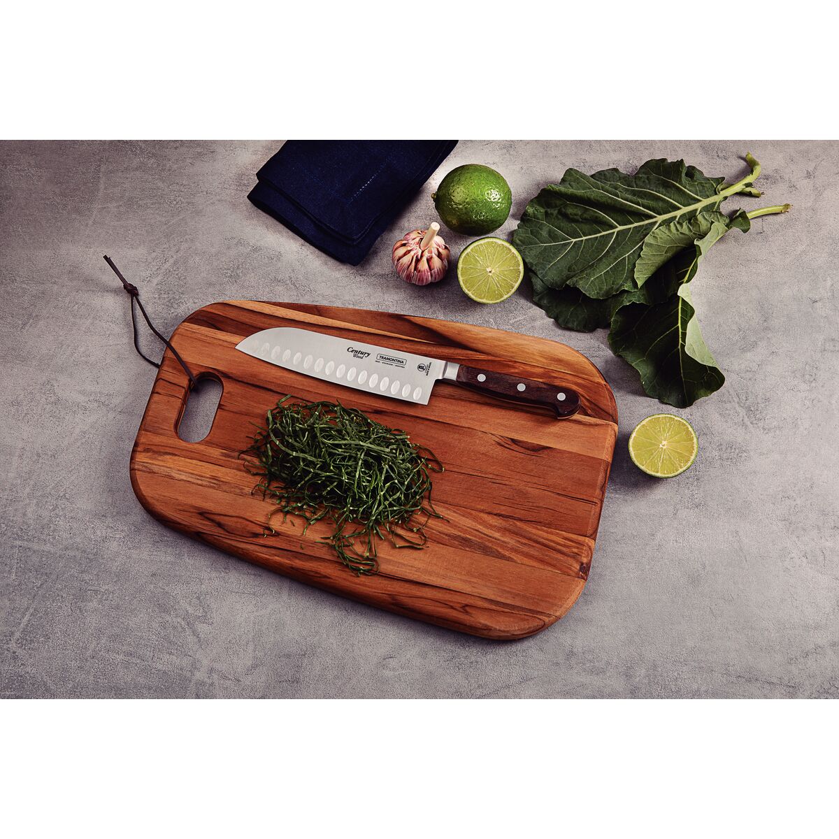 Tramontina Cuchillo Santoku Century Wood NSF 18 cm