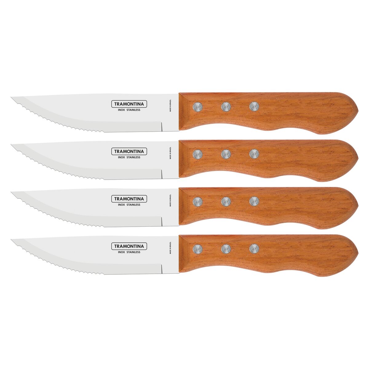 Tramontina Juego de Cuchillos Jumbo para Carne/BBQ Dynamic 4 piezas