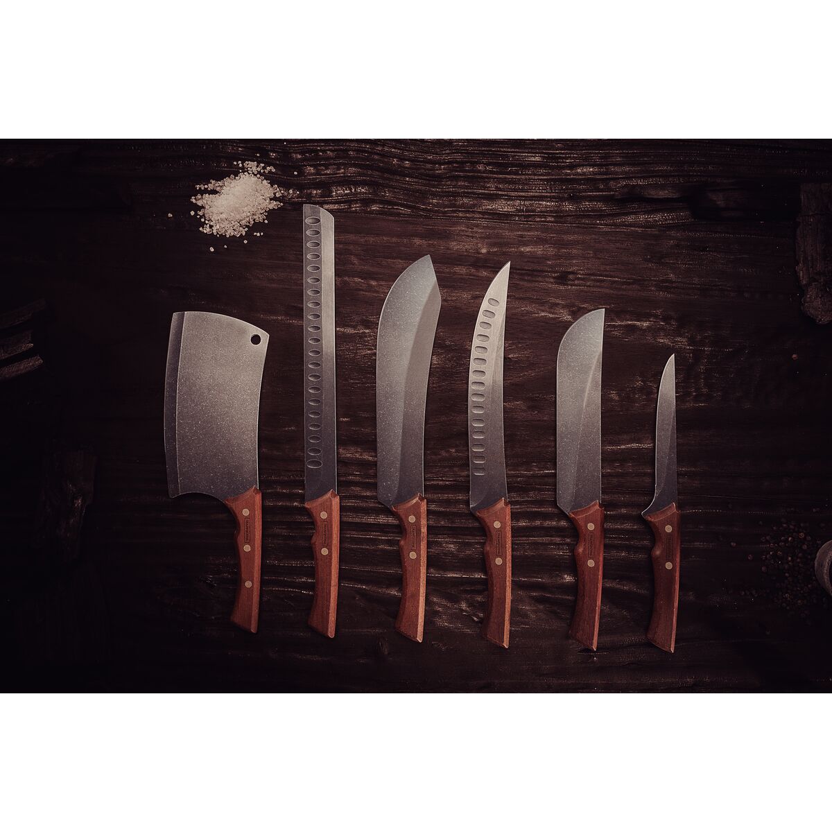 Tramontina Cuchillo para Carne en Acero Inoxidable Black Collection FSC 20 cm