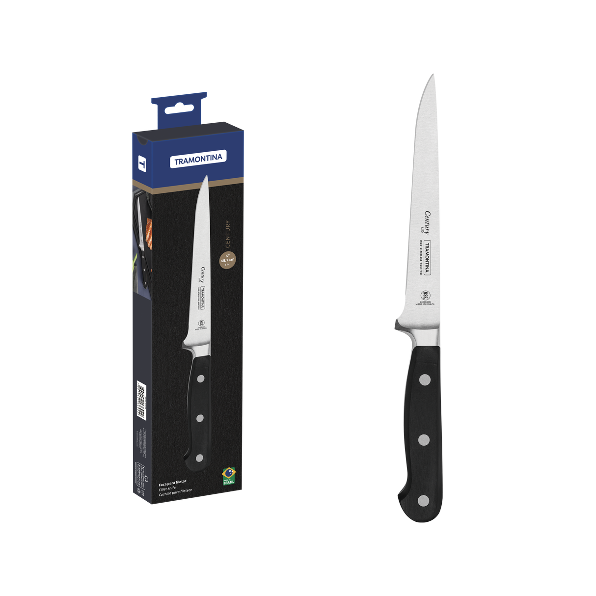 Tramontina Cuchillo para Filetear Century NSF Acero Inoxidable 15 cm