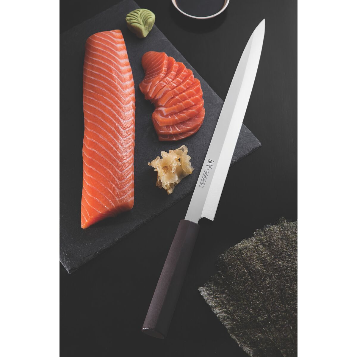 Tramontina Cuchillo Yanagiba en Acero Inoxidable Sushi 33 cm