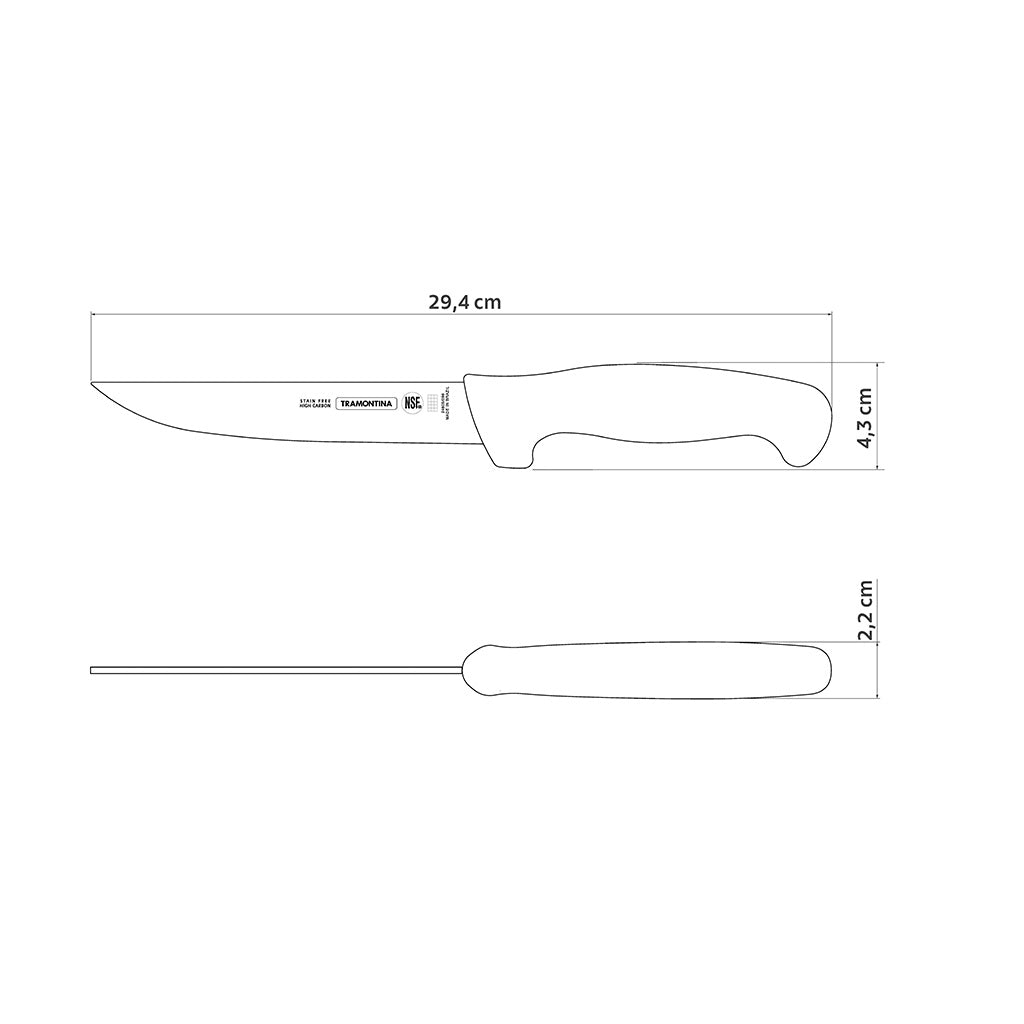 Tramontina Cuchillo para Deshuesar Professional Negro NSF 15,5 cm