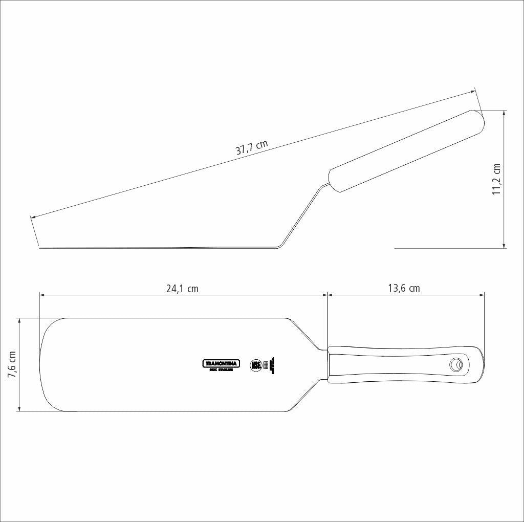 Tramontina Espátula de Acero Inoxidable para Frituras Profesional 23 cm
