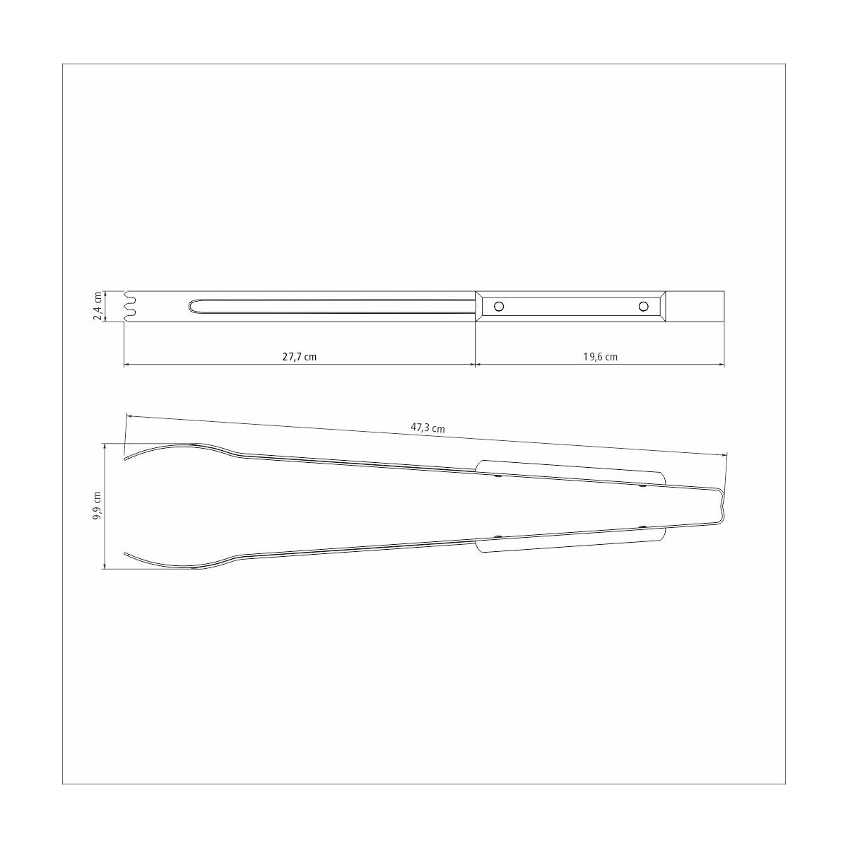 Tramontina Pinza para Carne de Acero Inoxidable con Mango de Madera 47 cm