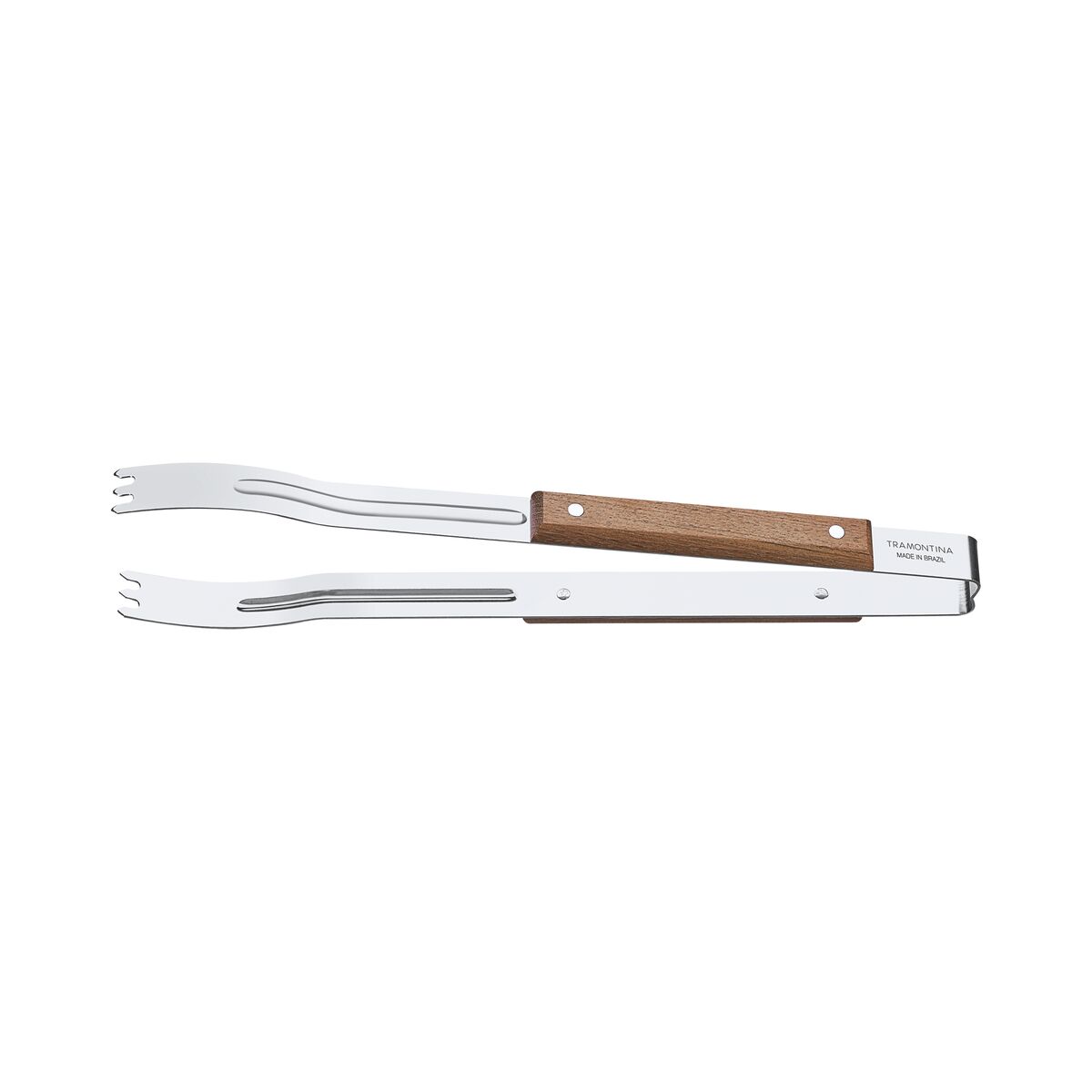 Tramontina Pinza para Carne de Acero Inoxidable con Mango de Madera 47 cm