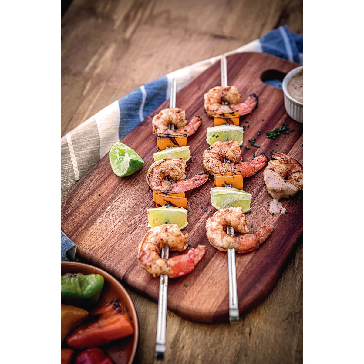 Tramontina Juego de 6 Pinchos Brochetas en Acero Inoxidable 40 cm