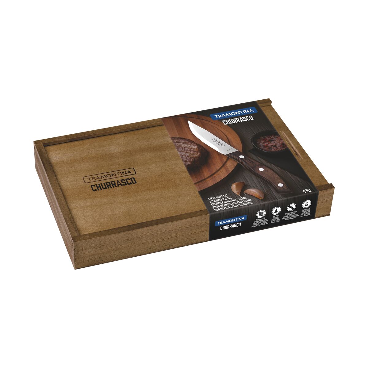 Juego de Cuchillos Chuleteros Carne 4 piezas