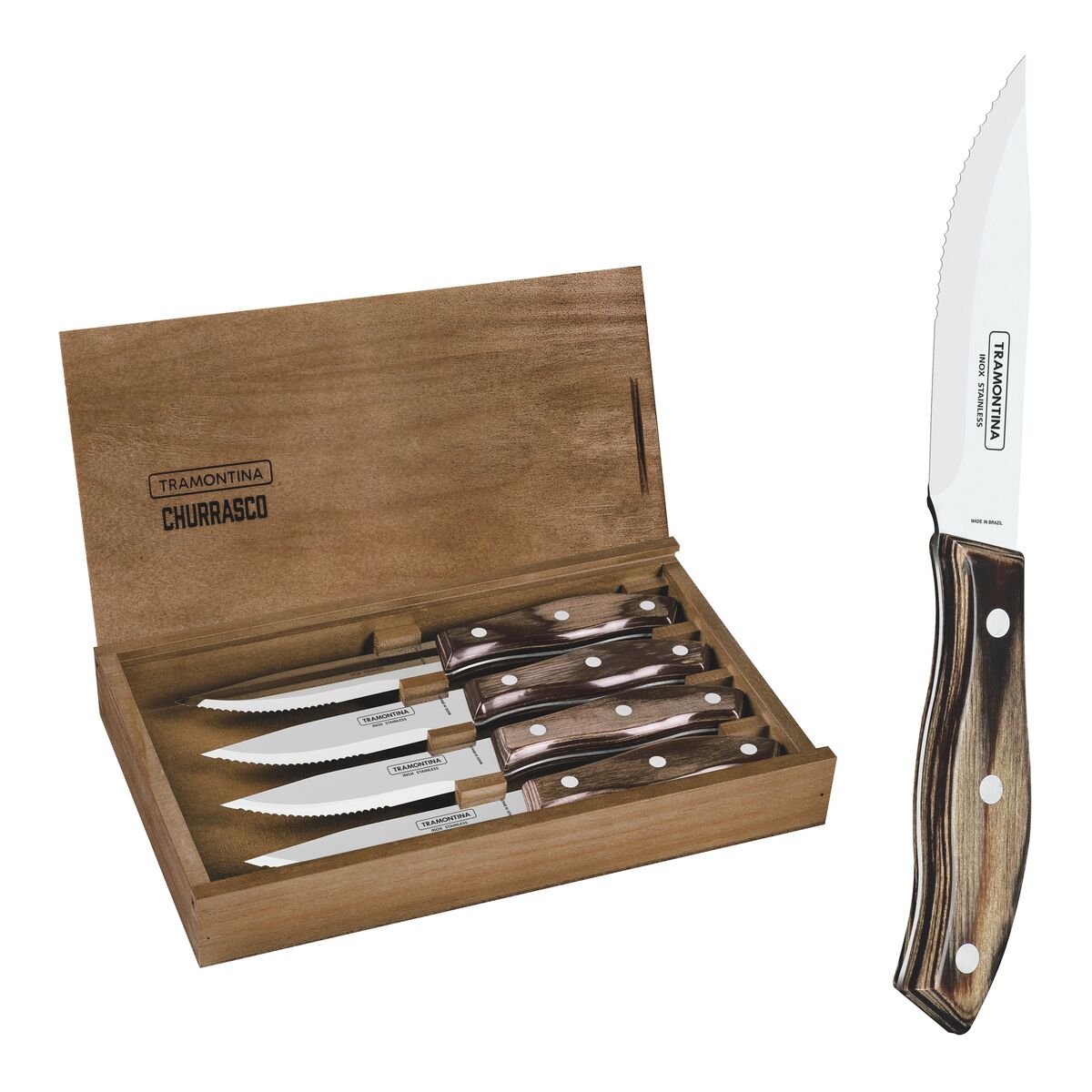 Juego de Cuchillos Chuleteros Carne 4 piezas