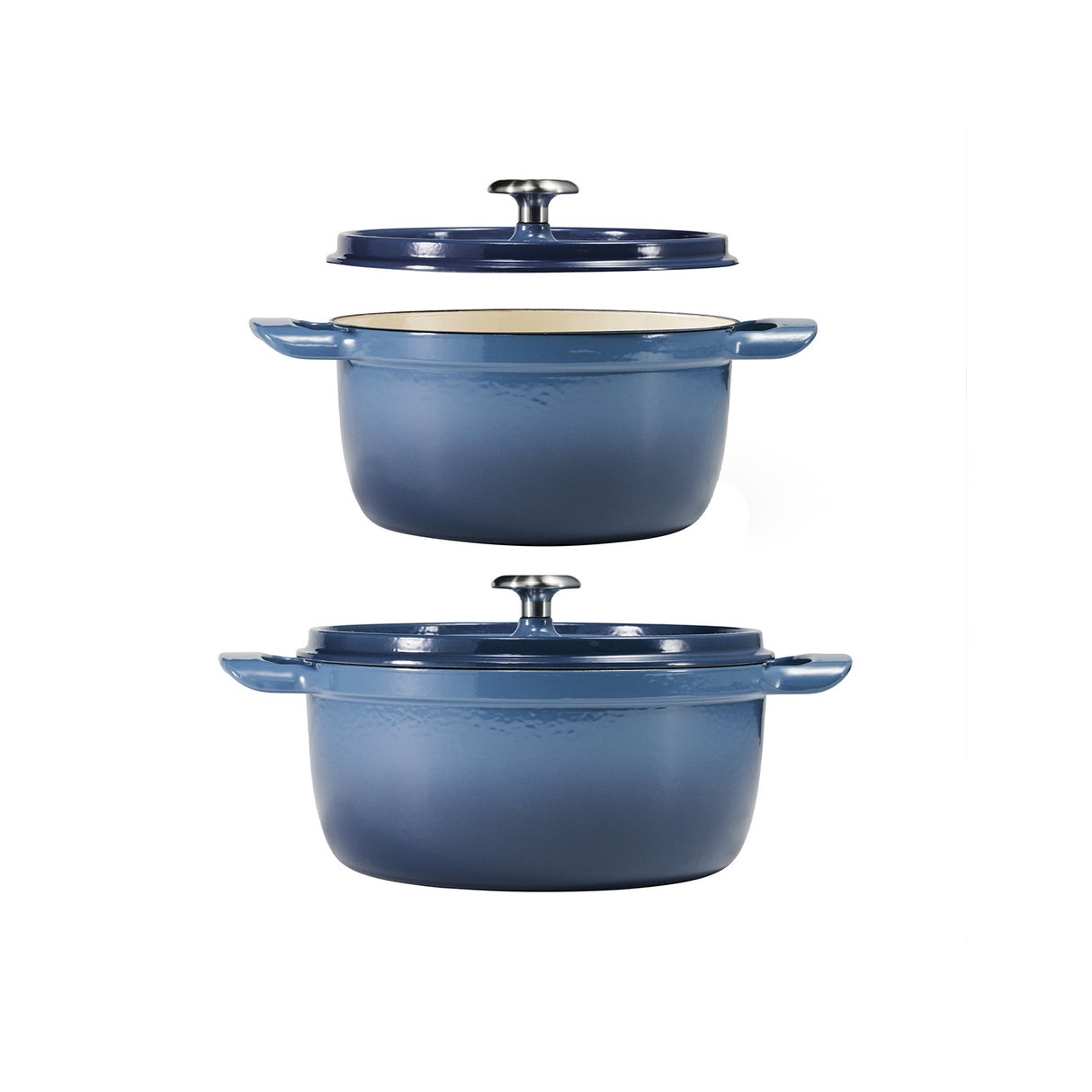 Tramontina Cocotte con Tapa de Hierro Fundido Esmaltado Azul 26 cm - 5,6L