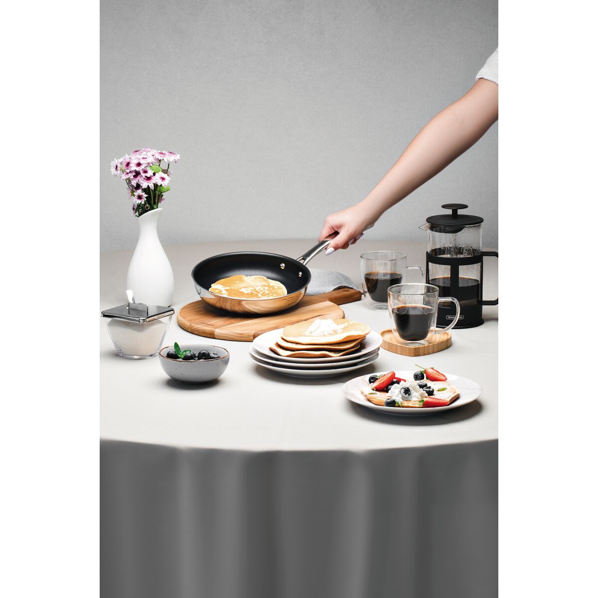 Sartén con Antiadherente Tri-Ply Grano 20 cm - 1,2L