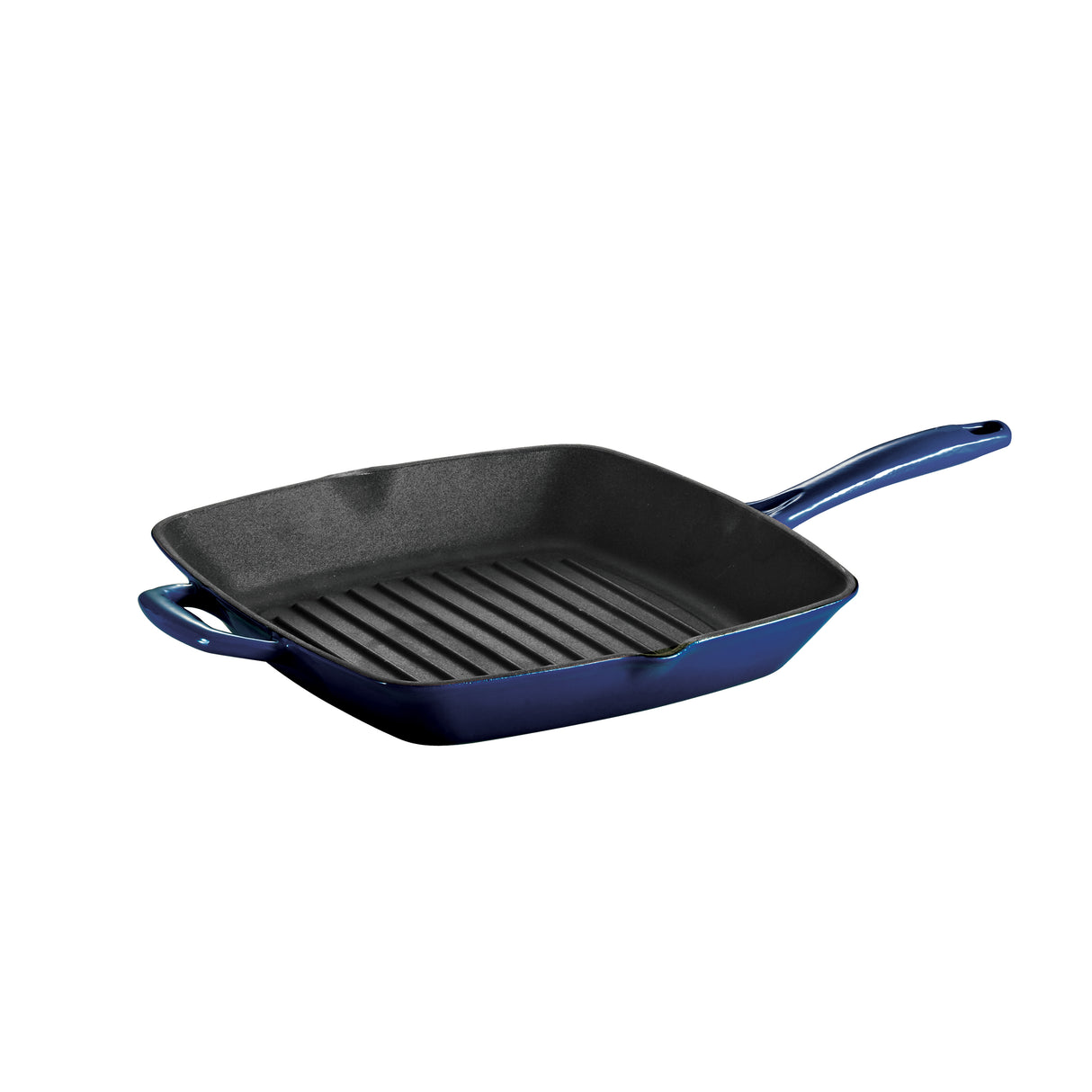 Tramontina Sartén Parrilla de Hierro Fundido Esmaltado Azul Bestow 27 cm 2,3L