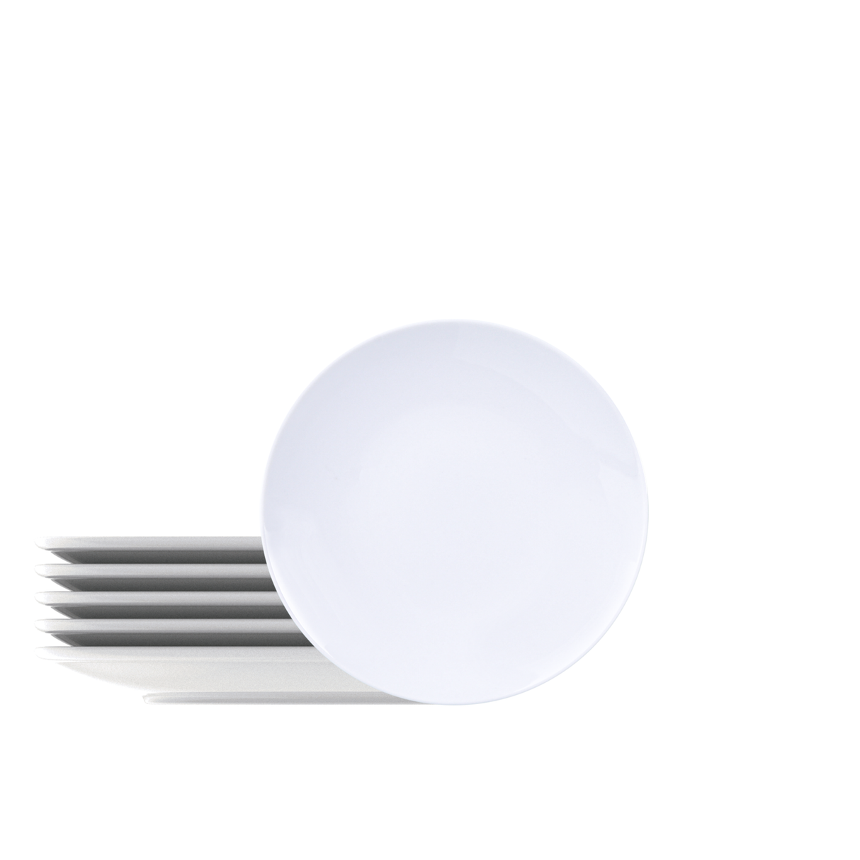 Tramontina Juego de Platos de Postre en Porcelana Leonora 19 cm 6 unidades