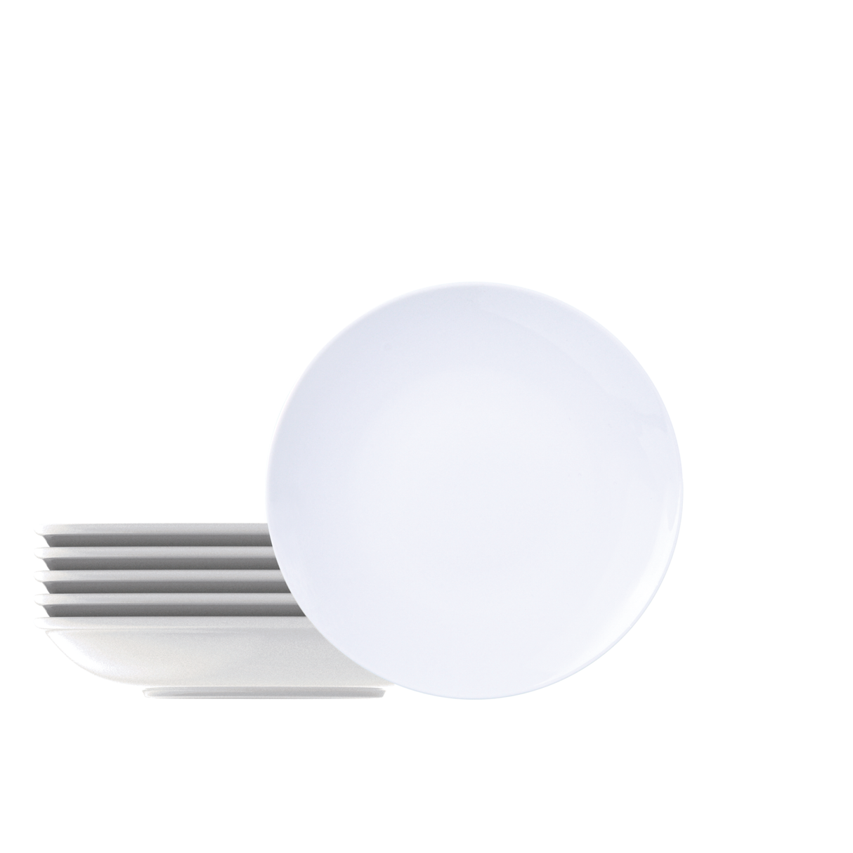 Tramontina Juego de Platos Hondos en Porcelana Leonora 21 cm 6 unidades