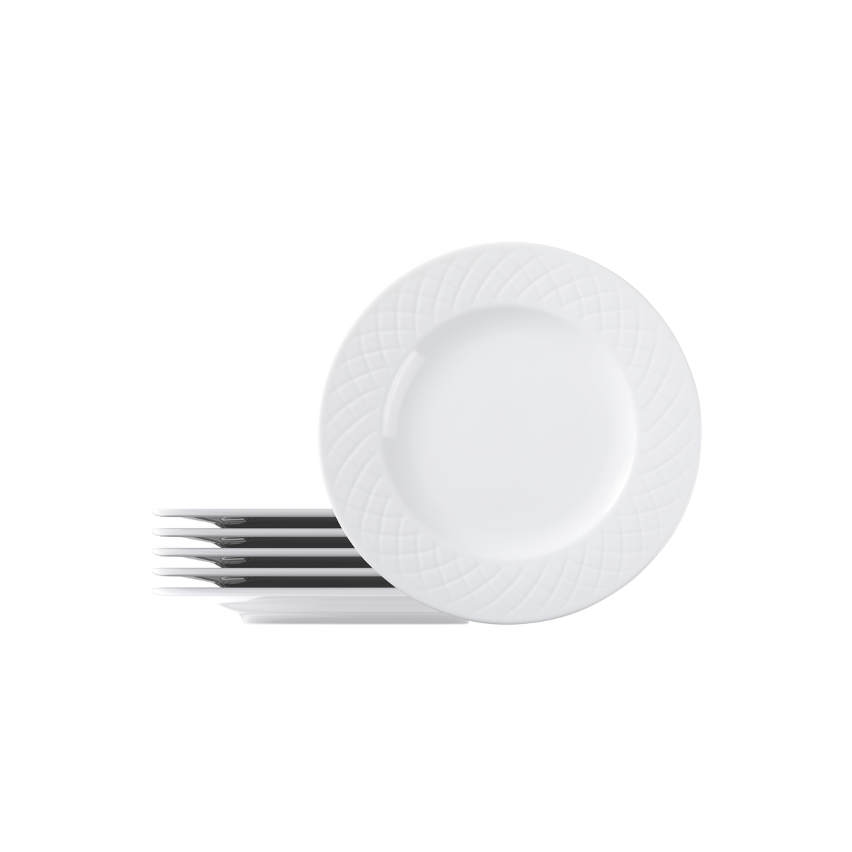 Tramontina Juego de Platos Llanos de Porcelana Ingrid 27 cm 6 unidades