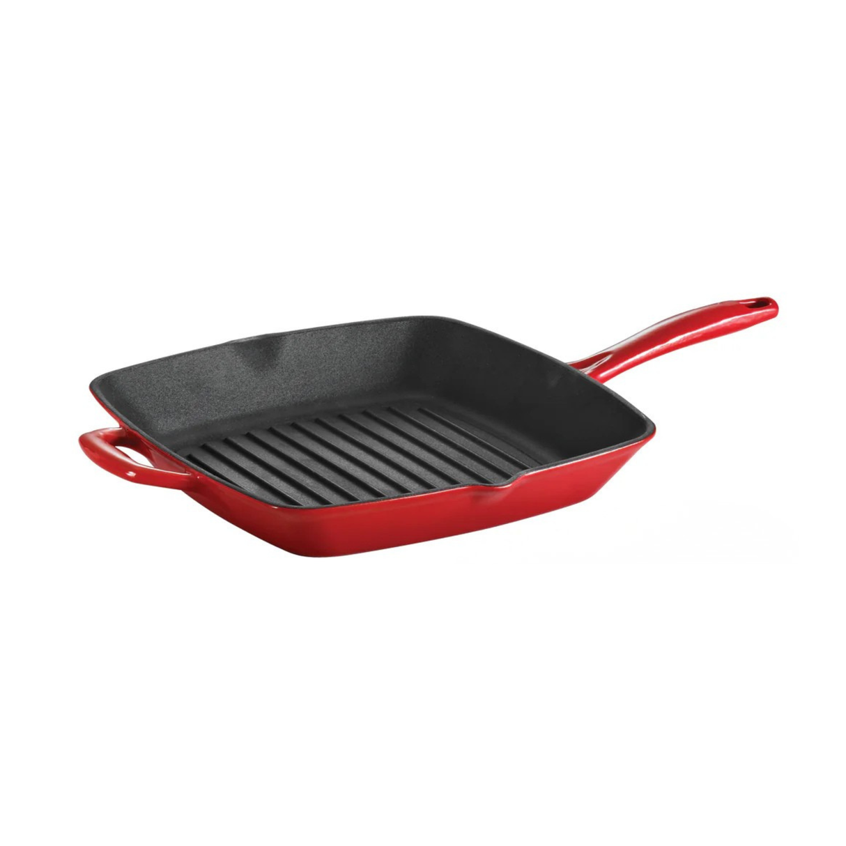 Tramontina Sartén Parrilla de Hierro Fundido Esmaltado Rojo Bestow 27 cm 2,3L