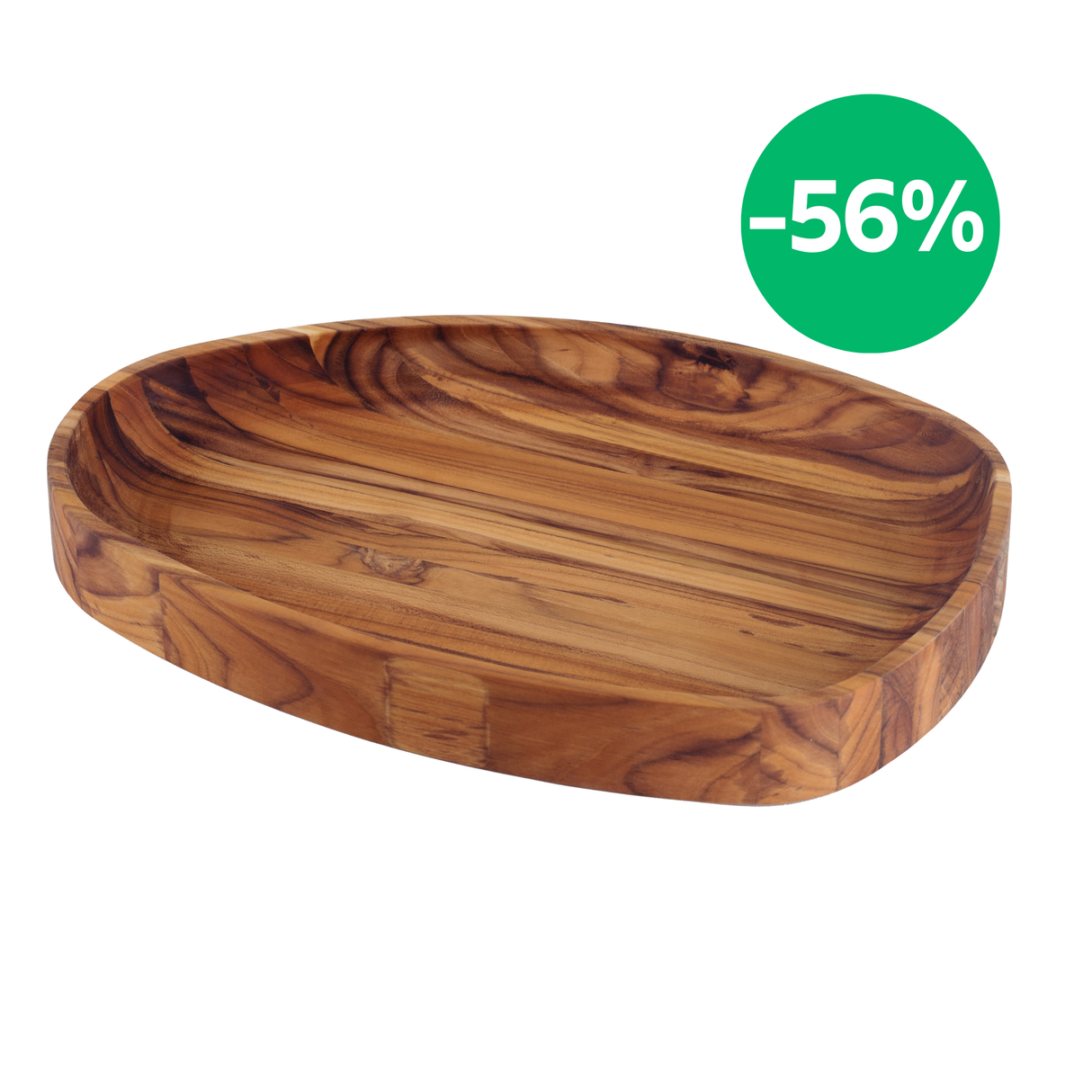 Tramontina Tabla Bandeja de Madera Teca Churrasco Premium 44 x 33 cm