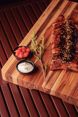 Tramontina Tabla de Madera Teca Churrasco Premium 40 x 30 cm