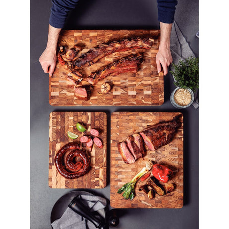 Tramontina Tabla de Madera Teca Churrasco Premium 60x40 cm