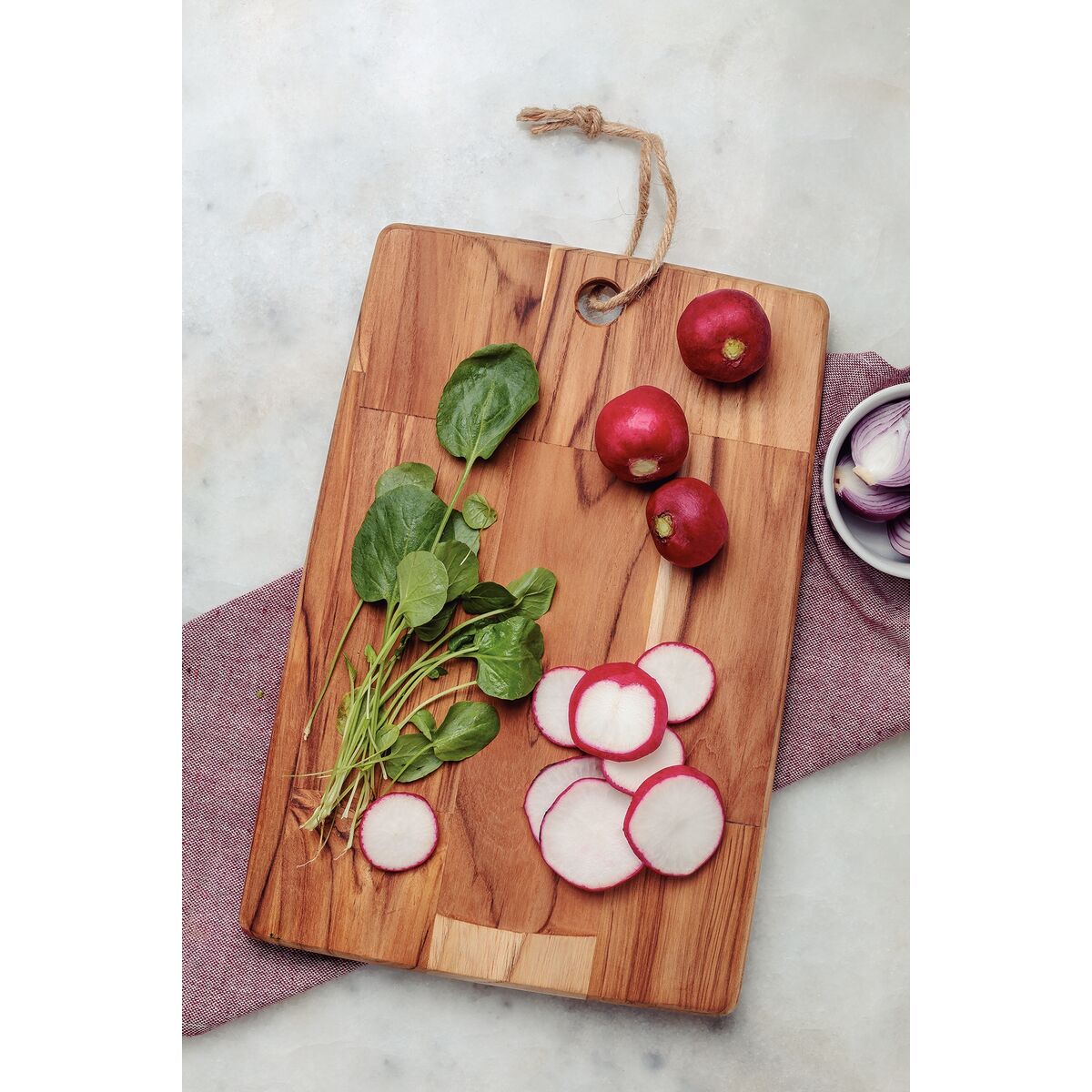 Tabla de Cortar de Madera de Teca Kitchen 34 x 23 cm