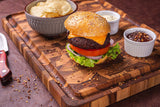 Tramontina Tabla de Madera Teca para Cortar Churrasco Essencial 45x34 cm