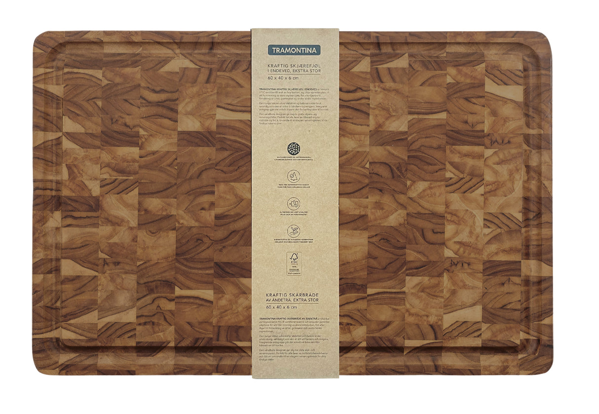 Tramontina Tabla de Madera Teca Churrasco Premium 60 x 40 cm