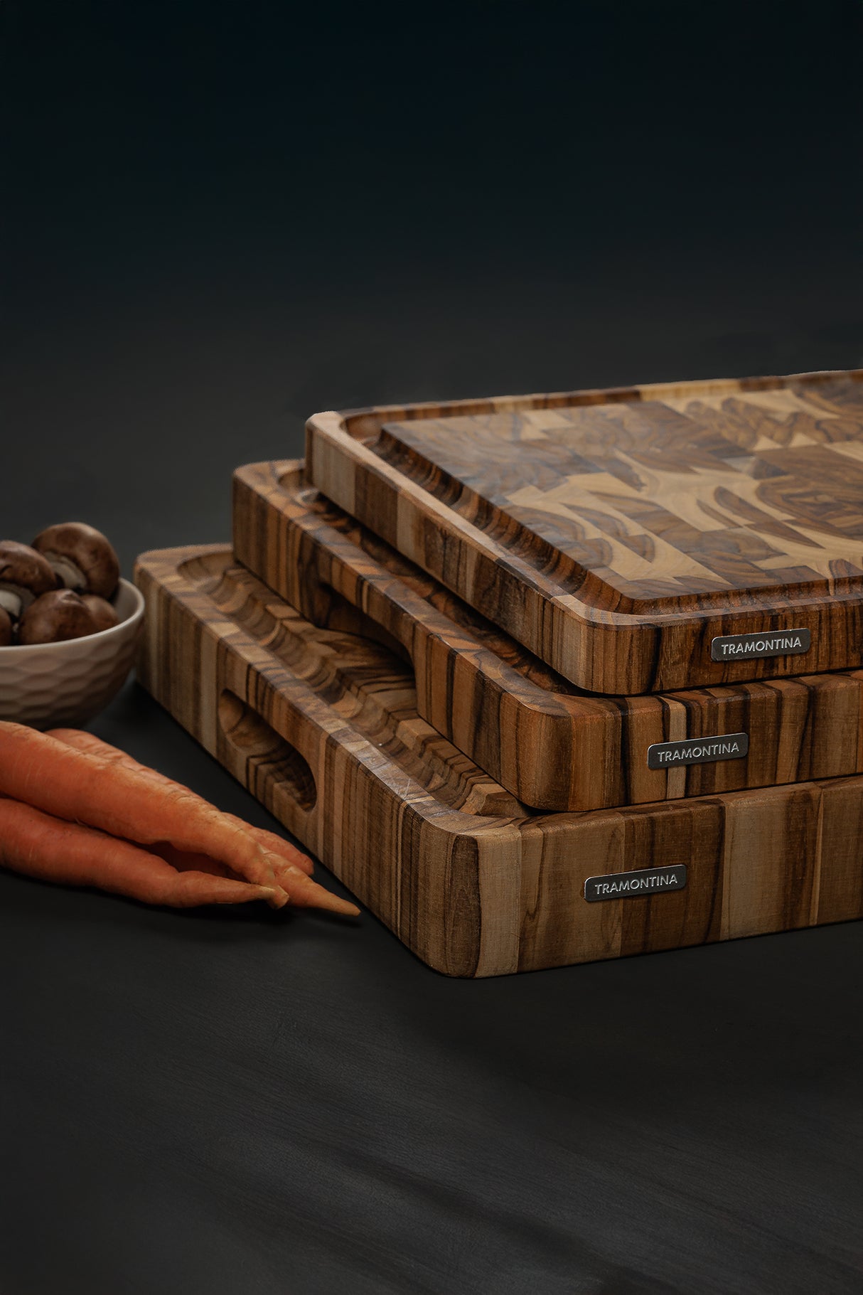 Tramontina Tabla de Madera Teca Churrasco Premium 60 x 40 cm