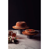 Tabla Soporte para Tarta de Madera Teca con soporte de piedra Provence 26 x 9 cm