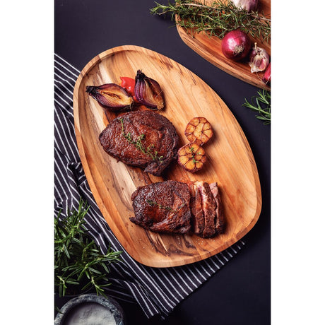 Tramontina Tabla de Madera Teca Churrasco Premium 44 x 33 cm