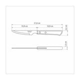 Tramontina Juego de Cuchillos Chuleteros 11 cm Polywood Castaño 6 piezas