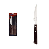 Tramontina Juego de Cuchillos Chuleteros 11 cm Polywood Castaño 6 piezas