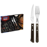 Tramontina Juego de Cubiertos para Carne Polywood Castaño 12 piezas