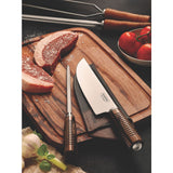 Tramontina Juego de Útiles para Carne Polywood Castaño 2 piezas con Afilador y Funda
