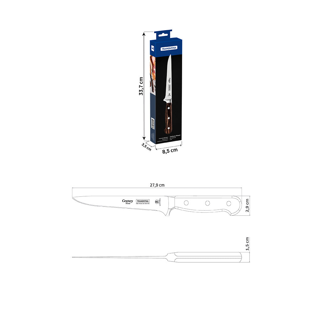 Tramontina Cuchillo Deshuesar Century Wood NSF 15,5 cm