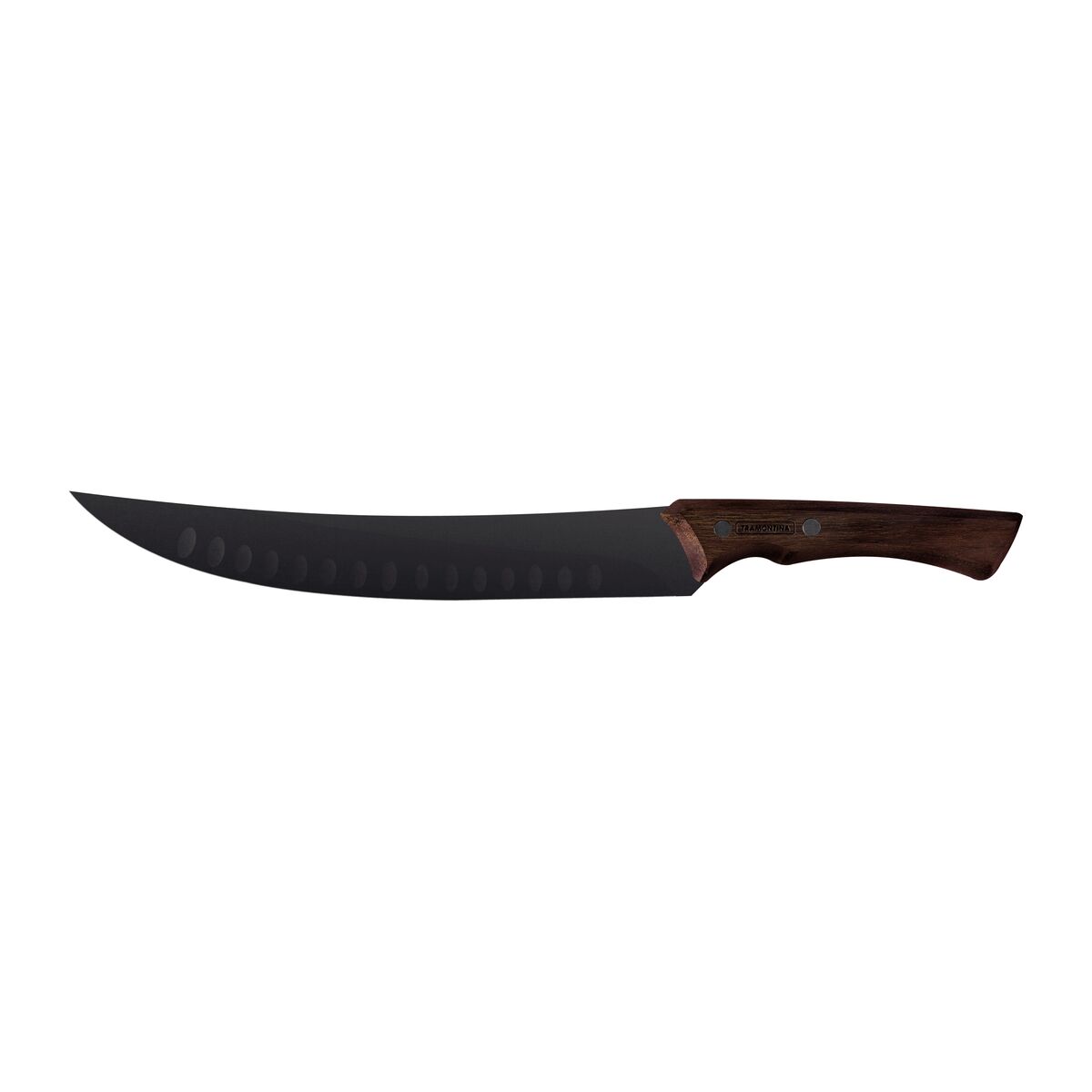 Cuchillo para Carne en Acero Inoxidable Alveolado Curvo Black Collection FSC 25 cm