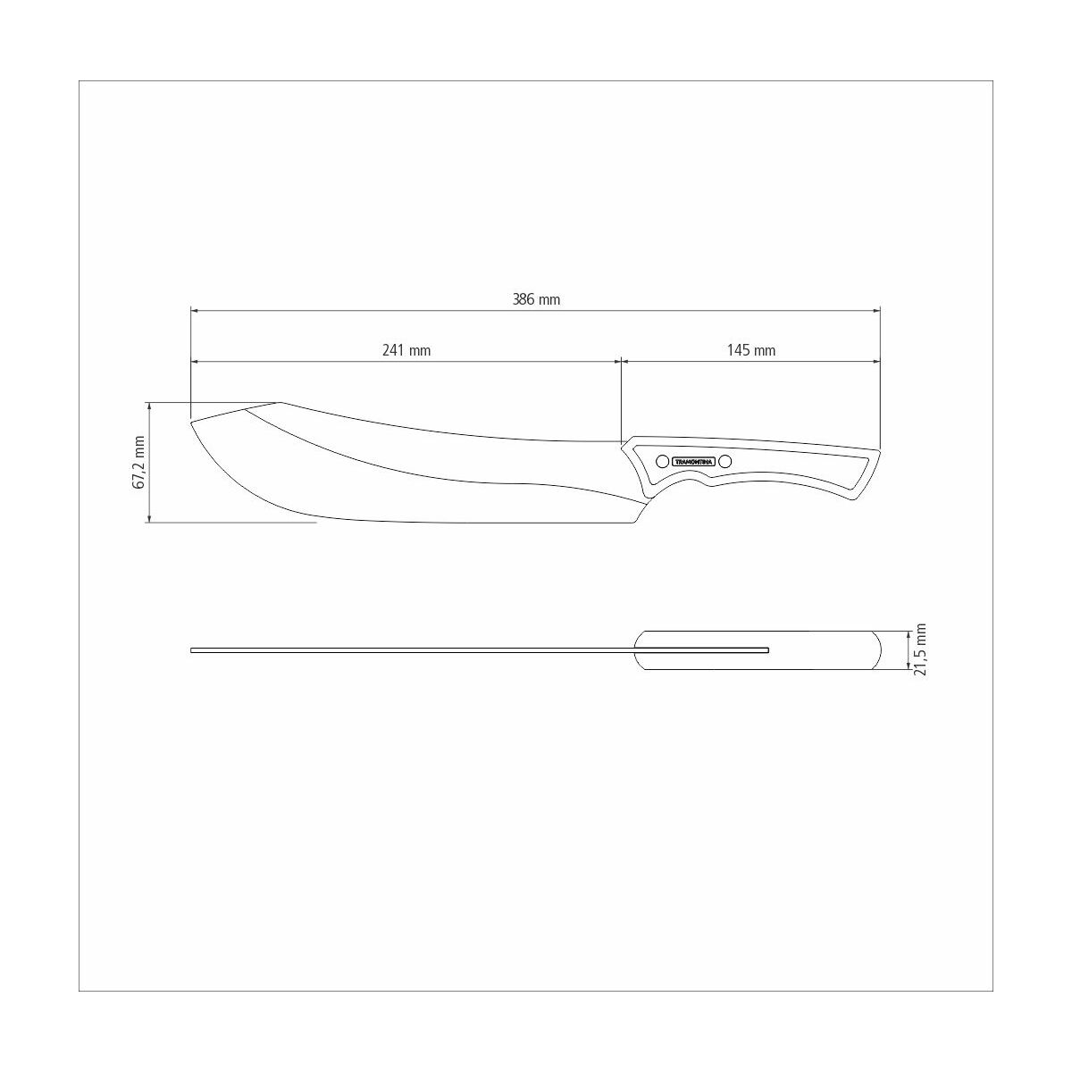 Cuchillo para Carne en Acero Inoxidable Black Collection FSC 25 cm