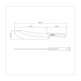 Cuchillo para Carne en Acero Inoxidable Black Collection FSC 25 cm