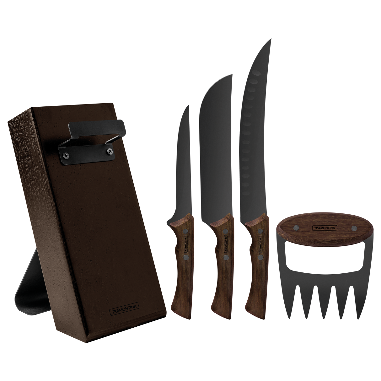 Tramontina Juego de Cuchillos en Acero Inoxidable Churrasco Black FSC 5 piezas
