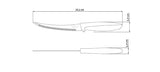 Tramontina Cuchillo para Tomates en Acero Inoxidable y Polipropileno Negro 12 unidades