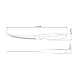 Tramontina Cuchillo para Tomates en Acero Inoxidable y Polipropileno Gris 12 unidades