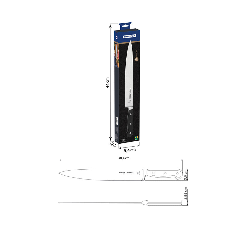 Tramontina Cuchillo Trinchante en Acero Inoxidable Century NSF 25 cm