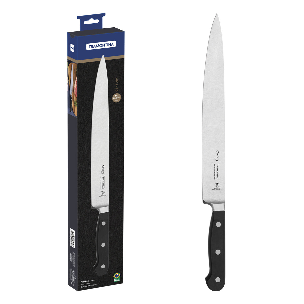 Tramontina Cuchillo Trinchante en Acero Inoxidable Century NSF 25 cm
