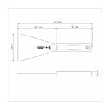 Espátula Plancha  12,5 x 10 cm Professional NSF
