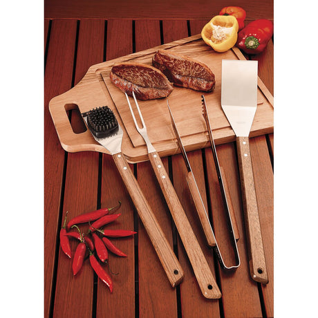Tramontina Cepillo para Limpiar Parrilla con Mango de Madera 42 cm