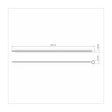 Tramontina Juego de 6 Pinchos Brochetas en Acero Inoxidable 40 cm