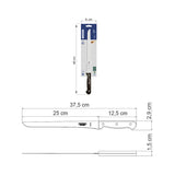Tramontina Cuchillo Jamonero en Acero Inoxidable Polywood Castaño 25 cm