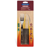 Tramontina Juego de Tenedores Jumbo para Carne Polywood Castaño 6 piezas